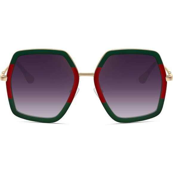 Oversized Female Fashion Sunglasses UV400 Shade Stylish Travel UV Protection main image 4